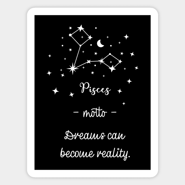 Key phrases of the zodiac signs: Pisces Magnet by Ludilac